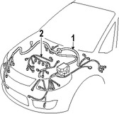 Foto de Arns de Cables del Motor Original para Suzuki SX4 2008 2009 Marca SUZUKI Nmero de Parte 3665080JS1