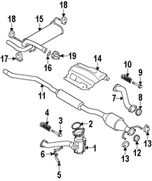 Foto de Sujetador Sistema de Escape Original para Suzuki SX4 Suzuki Aerio Marca SUZUKI Nmero de Parte 1428180J00