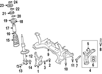 Foto de Soporte / Compacto del motor Original para Suzuki SX4 Marca SUZUKI Nmero de Parte 4581054L60