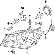 Foto de Faro Original para Suzuki Kizashi 2010 2011 2012 2013 Marca SUZUKI Nmero de Parte 3532057L00