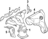 Foto de Mltiple de Escape Original para Suzuki Kizashi Suzuki SX4 Marca SUZUKI Nmero de Parte 1411057L02H02