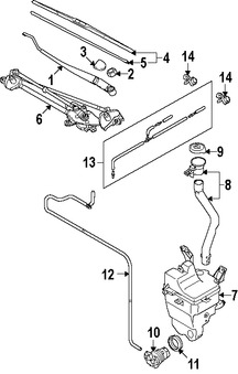 Foto de Brazo de Limpiaparabrisas Original para Suzuki Kizashi 2010 2011 2012 2013 Marca SUZUKI Nmero de Parte 3831057L00