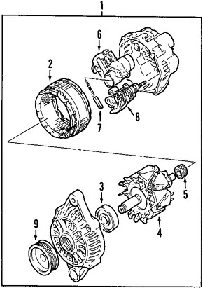 Foto de Regulador de Voltaje Original para Suzuki SX4 Suzuki Grand Vitara Marca SUZUKI Nmero de Parte 3250080J10