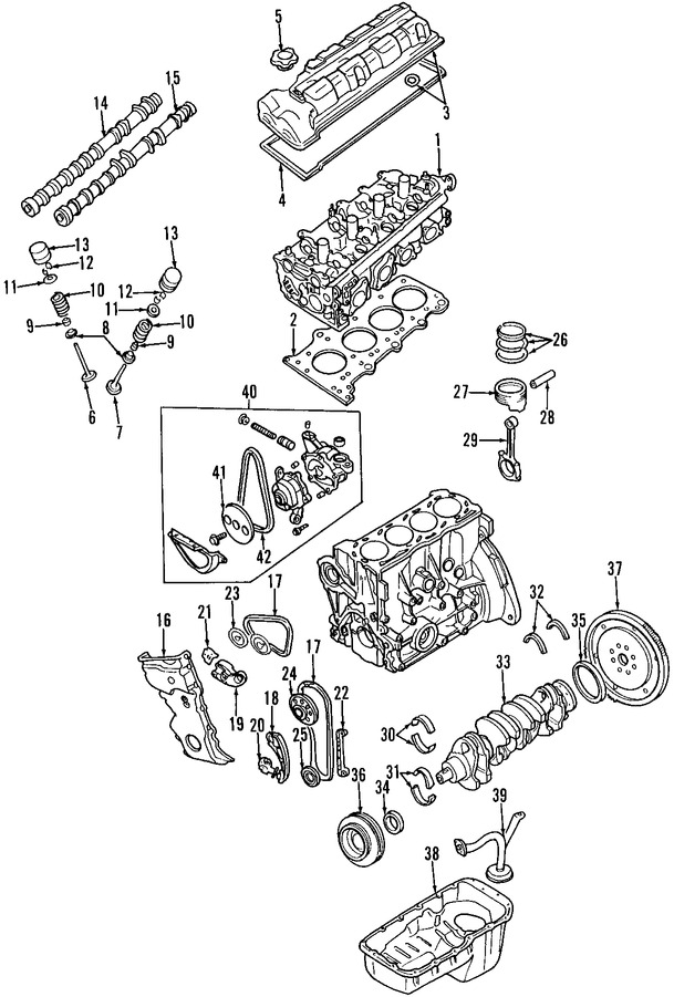 Foto de Rodamiento principal del Cigueal Original para Suzuki Sidekick Suzuki Vitara Marca SUZUKI Nmero de Parte 1234085FB30B0