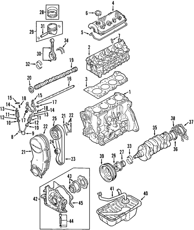 Foto de Empacadura de Bomba de Aceite Original para Suzuki Vitara Suzuki Esteem Marca SUZUKI Nmero de Parte 1611960A05