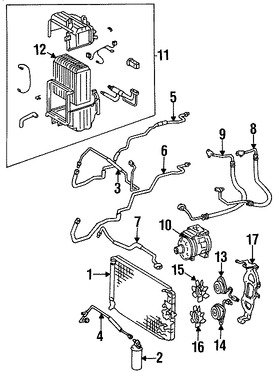 Foto de Manguera Descarga Refrigerante Aire Acondicionado Original para Toyota Supra Toyota Cressida Marca TOYOTA Nmero de Parte 8871124070