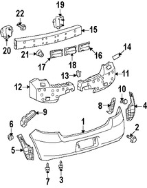 Foto de Guardasalpicaduras del parachoques Original para Toyota Yaris 2009 2010 2011 Marca TOYOTA Nmero de Parte 5259252270