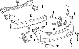 Foto de Guardasalpicaduras del parachoques Original para Toyota Yaris 2012 2007 Marca TOYOTA Nmero de Parte 5259152180