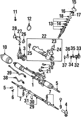 Foto de Linea de Presin Direccin Hidrulica Original para Toyota RAV4 1996 1997 1998 1999 2000 Marca TOYOTA Nmero de Parte 4441842020