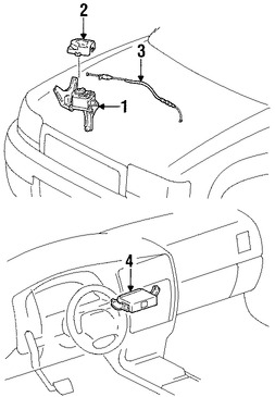 Foto de Mdulo de Control de Crucero Original para Toyota 4Runner 1998 1999 2000 Marca TOYOTA Nmero de Parte 8824035291