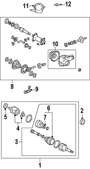 Foto de Kit Junta Homocinetica Original para Toyota 4Runner Marca TOYOTA Nmero de Parte 4340335030