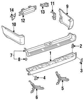 Foto de Extensin del parachoques Original para Toyota 4Runner 1996 1997 1998 2000 2001 2002 Marca TOYOTA Nmero de Parte 5210735071