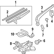 Foto de Motor Limpiaparabrisas Vidrio Trasero Original para Toyota 4Runner Marca TOYOTA Nmero de Parte 8513035080