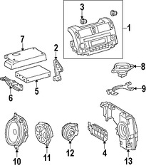 Foto de Altavoz Original para Toyota 4Runner Toyota Prius V Toyota Prius Toyota Marca TOYOTA Nmero de Parte 8616058240