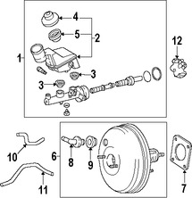 Foto de Vlvula Proporcionadora de Freno Original para Toyota Corolla Toyota Matrix Marca TOYOTA Nmero de Parte 4715001030