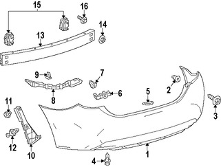 Foto de Perno de la barra de impacto del parachoque Original para Toyota Corolla Toyota Yaris Marca TOYOTA Nmero de Parte 9008011288