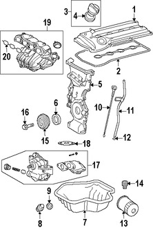 Foto de Mltiple de Admisin del Motor Original para Toyota RAV4 Toyota Matrix Toyota Corolla Scion tC Scion xB Marca TOYOTA Nmero de Parte 171200H081