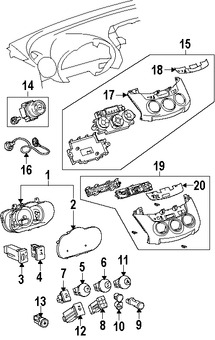 Foto de Interruptor de Control Motor del Ventilador Original para Toyota RAV4 Marca TOYOTA Nmero de Parte 559020R010
