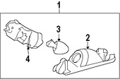 Foto de Lente de lmpara de placa Original para Toyota RAV4 Marca TOYOTA Nmero de Parte 8127142070