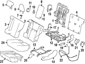 Foto de Panel posterior de Asiento Original para Toyota RAV4 2013 2014 2015 2016 2017 Marca TOYOTA Nmero de Parte 718820R010