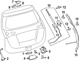 Foto de Actuador de Cerradura de Puerta Trasera Original para Toyota RAV4 2013 2014 2015 2016 2017 Marca TOYOTA Nmero de Parte 8493042040