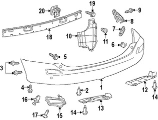 Foto de Guardasalpicaduras del parachoques Original para Toyota RAV4 2013 2014 2015 Marca TOYOTA Nmero de Parte 525920R030