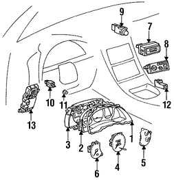 Foto de Interruptor de Luz de Emergencia Original para Toyota Celica Toyota MR2 Spyder Marca TOYOTA Nmero de Parte 8433220340