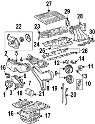 Foto de Empacaduras Plenum Original para Toyota Avalon Toyota Camry Toyota Sienna Toyota Highlander Lexus ES300 Lexus RX300 Marca TOYOTA Nmero de Parte 1717662030