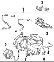 Foto de Conjunto del recipiente y el nucleo del evaporador Original para Toyota Sienna 2007 2008 2009 Marca TOYOTA Nmero de Parte 8703008110