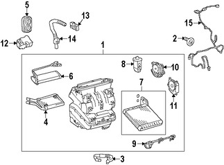 Foto de Sensor de Temperatura de Evaporador Aire Acondicionado Original para Toyota Prius V Toyota Prius Toyota Marca TOYOTA Nmero de Parte 8862571010