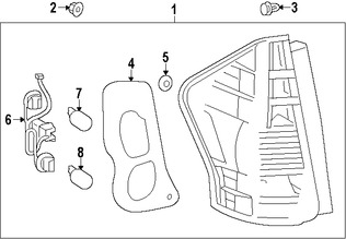 Foto de Zcalo de Luz Trasera Original para Toyota Prius V 2012 2013 2014 2015 2016 2017 Marca TOYOTA Nmero de Parte 8155547140