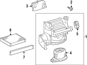 Foto de Conuunto de Motor de Ventilador Original para Toyota Prius C Marca TOYOTA Nmero de Parte 8710352210