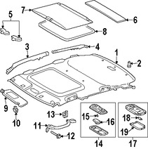 Foto de Luz de techo Original para Scion xA Toyota Celica Marca TOYOTA Nmero de Parte 8126020280B1