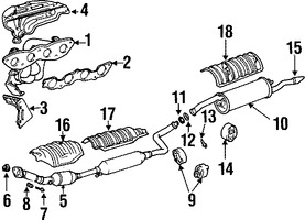 Foto de Empacadura de Mltiple de Escape Original para Toyota Scion Marca TOYOTA Nmero de Parte 1717321020