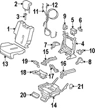 Foto de Cubierta de Asiento Original para Toyota Yaris Scion xD Marca TOYOTA Nmero de Parte 7923652020C0