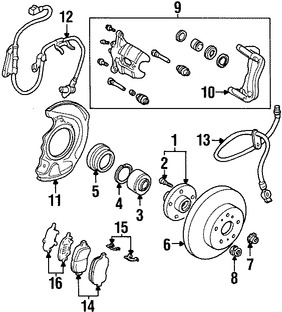 Foto de Grapa Antivibradora Disco de Freno Original para Lexus ES300 Lexus RX300 Marca TOYOTA Nmero de Parte 4771606050