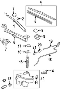 Foto de Sensor de Nivel de Lquido Limpiaparabrisas Original para Lexus Toyota Marca TOYOTA Nmero de Parte 8539730400