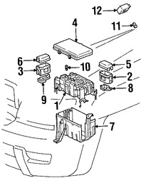 Foto de Rele de Descongelador Vidrio Trasero Original para Lexus Scion Toyota Marca TOYOTA Nmero de Parte 9098704010