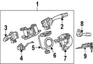 Foto de Interruptor del limpiaparabrisas Original para Lexus GX470 Toyota 4Runner Toyota Land Cruiser Toyota RAV4 Toyota FJ Cruiser Marca TOYOTA Nmero de Parte 8465235522