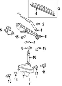 Foto de Bomba de Limpiaparabrisas Original para Toyota Lexus Scion Marca TOYOTA Nmero de Parte 8533060190