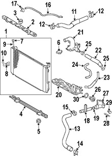 Foto de Brida de Drenaje de Refrigerante de Motor Original para Toyota Highlander Lexus RX400h Marca TOYOTA Nmero de Parte 1633120080