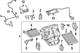 Foto de Mando de la Compuerta Mezcladora Original para Toyota Lexus  Scion Marca TOYOTA Nmero de Parte 8710602200