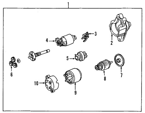 Foto de Solenoide de Encendido Original para Scion Toyota Lexus Marca TOYOTA Nmero de Parte 2822622061