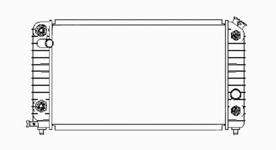 Foto de Montura del radiador para Chevrolet S10 1995 Marca TYC Nmero de Parte 1533
