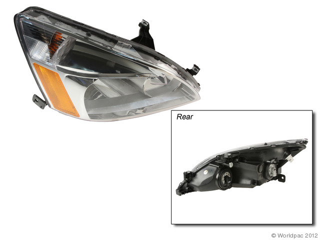 Foto de Conjunto de Faros Delanteros para Honda Accord 2007 2006 2005 2004 2003 Marca Tyc Nmero de Parte W0133-1802049