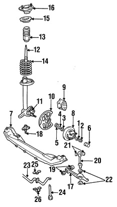 Foto de Enlace de Barra Estabilizadora Original para Volvo 760 Volvo 740 Volvo 940 Volvo 960 Volvo 780 Marca VOLVO Nmero de Parte 9157725