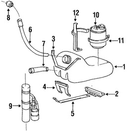 Foto de Unidad Emisora del Tanque de Combustible Original para Volvo 760 1985 1984 Volvo 740 1985 1986 Marca VOLVO Nmero de Parte 1342327