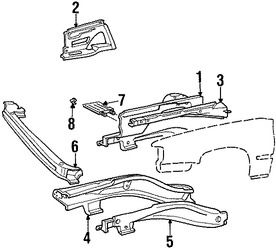 Foto de Bandeja de la batera Original para Volvo 850 Volvo C70 Volvo S70 Volvo V70 Marca VOLVO Nmero de Parte 9444453