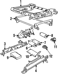 Foto de Motor de Asiento Original para Volvo 850 Volvo C70 Volvo S70 Volvo V70 Marca VOLVO Nmero de Parte 3539975