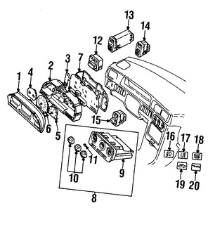 Foto de Interruptor de la Unidad de Control de Traccin Original para Volvo S70 Volvo V70 Volvo C70 Marca VOLVO Nmero de Parte 9162953